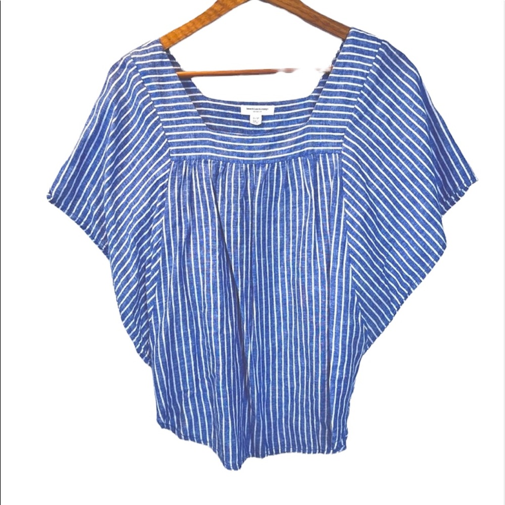 beachlunchlounge | Lovely Striped Nautical Boho Beachy Top Sz S